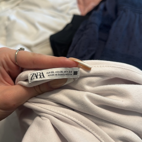 Zara Off Shouder White Maxi Dress Very Stretchy - Picture 6 of 8